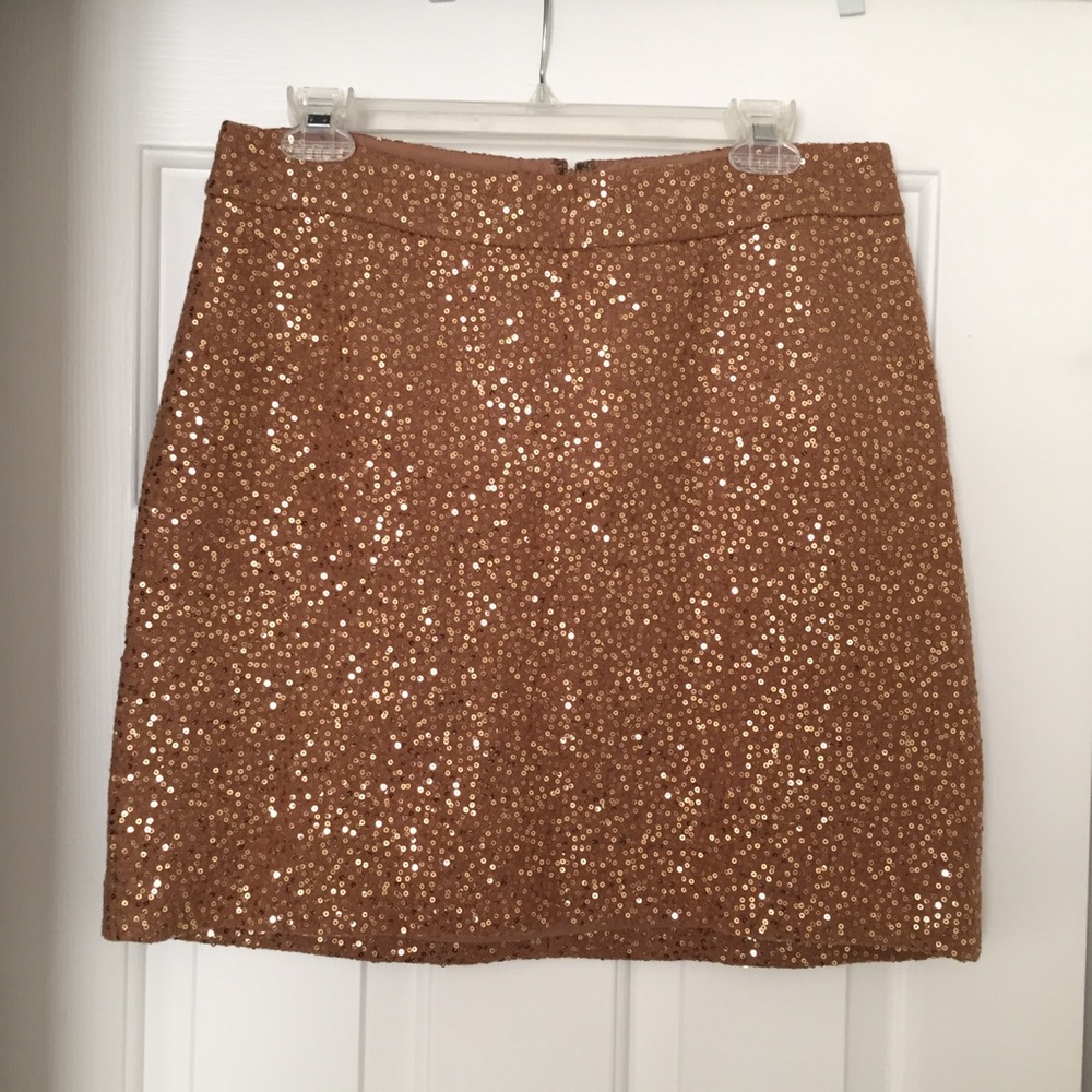LOFT Sequin & Wool Skirt - Picture 3 of 5